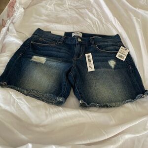 Women’s 27” waist WilliamRast distressed denim walking shorts. New with tags